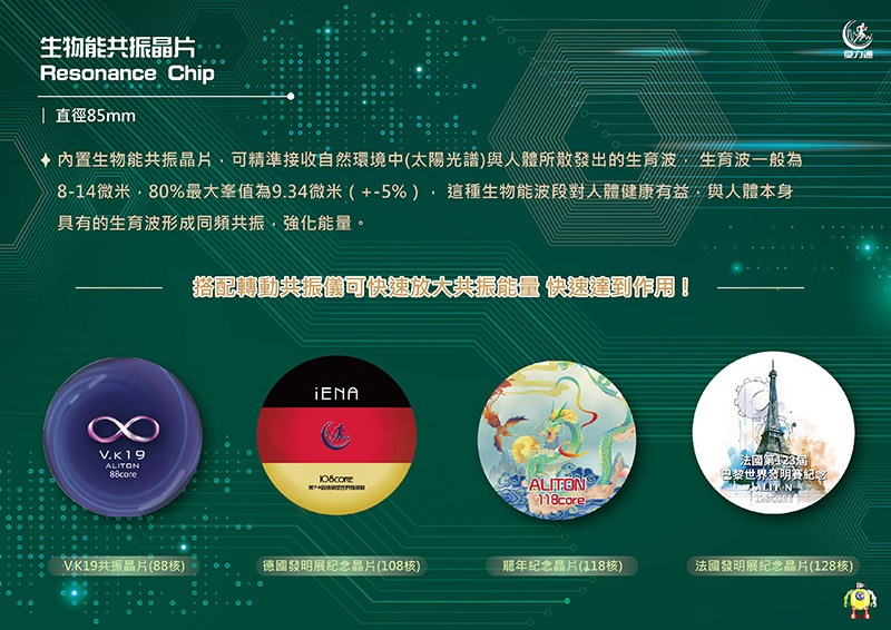 生物能共振晶片(ABS128型)/第四代轉動儀