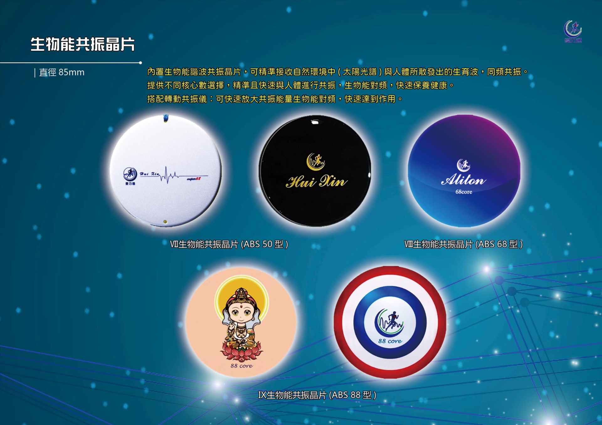 生物能共振晶片(ABS 50~88型) 